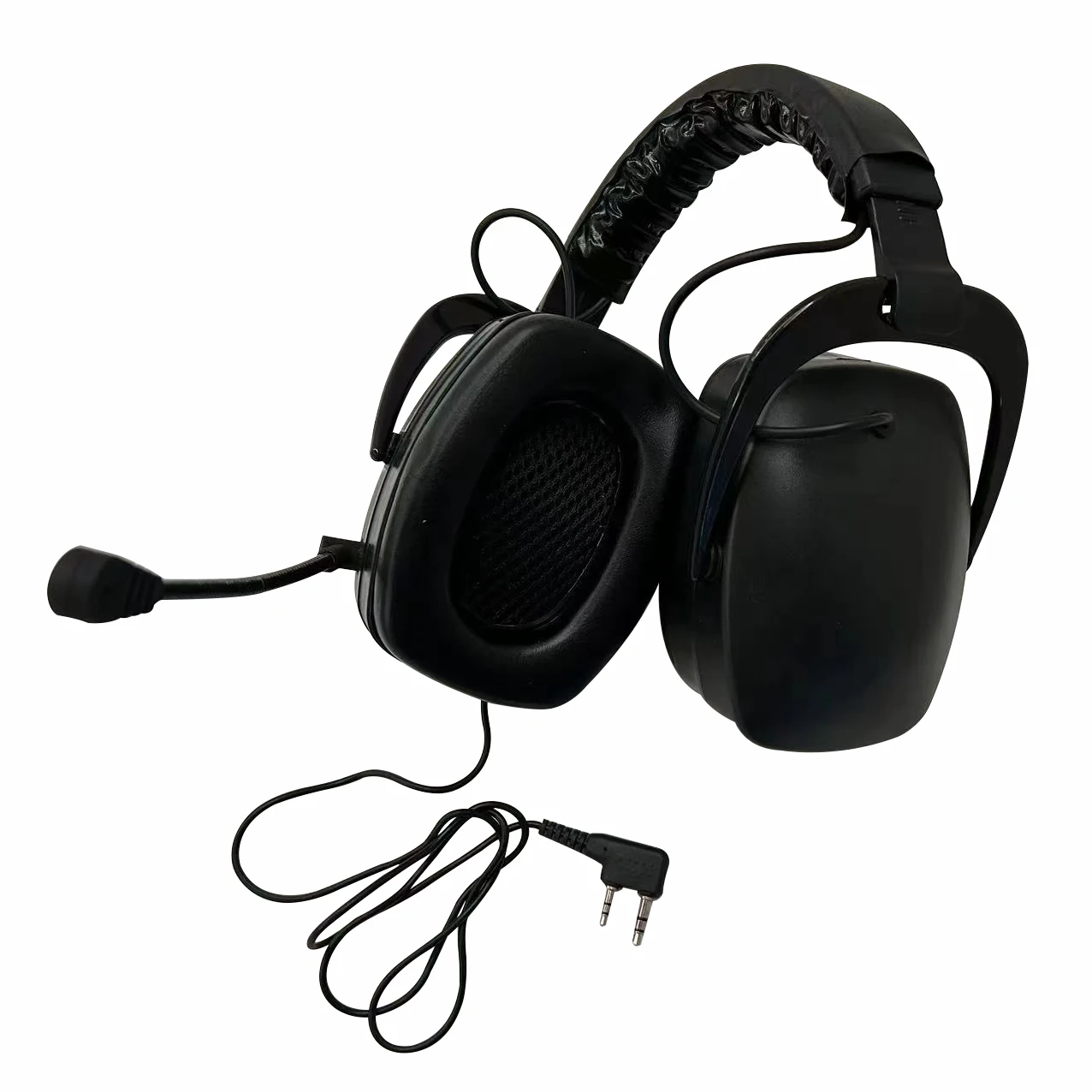 Professional Tactical Intercom Headphone with Protective Earmuffs Electronic Ear Protection for Hearing