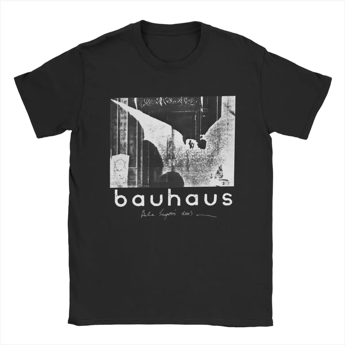 Bela Lugosi\'s Dead Horror Post Punk 80s Bauhaus T-Shirts for Men Funny Cotton Tees Short Sleeve T Shirts New Arrival Tops