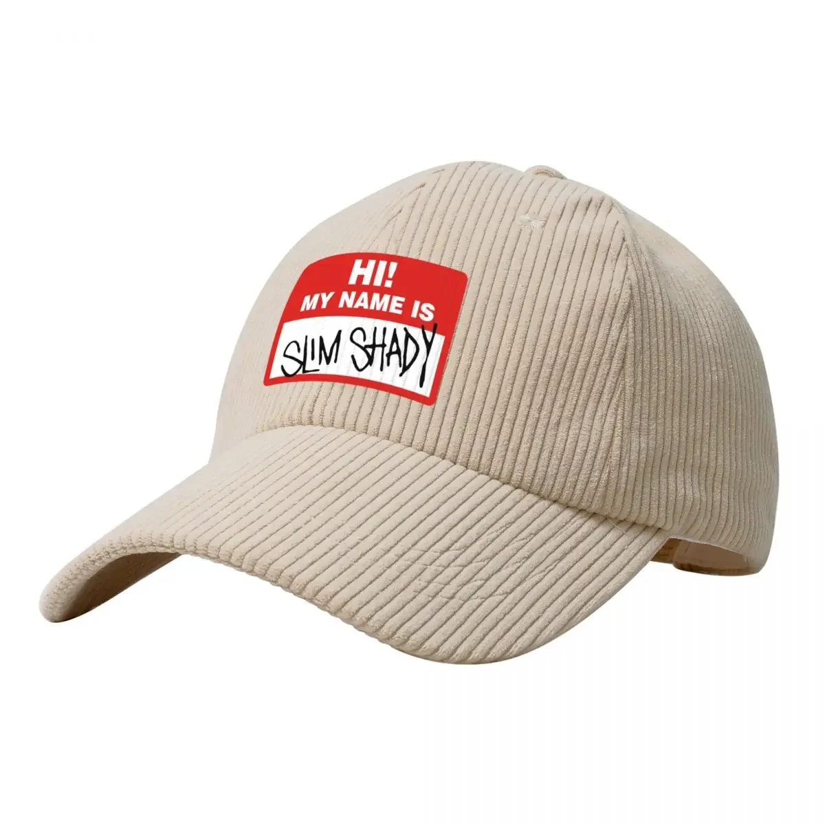 

My name is Slim Shady Corduroy Baseball Cap Sun Cap party Hat Anime Girl'S Hats Men's