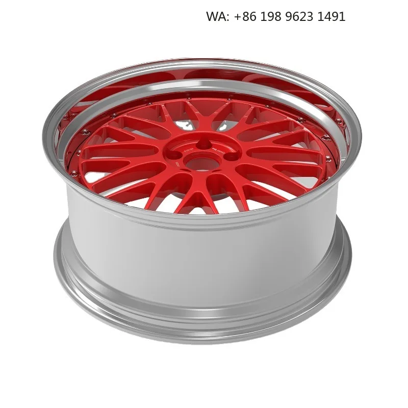 High-end customized deep concave forged alloy wheel hub, multi-inch single-piece sport rims, 5×3 PCD, gold polished finish