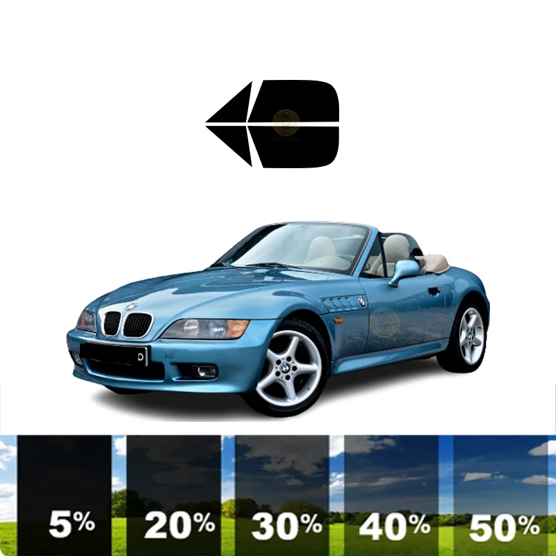 

precut Removable Window Tint Film For Car 100% UVR 5%-70%VLT Heat Insulation Carbon ﻿For BMW Z3 2 DR ROADSTER 1996-2003