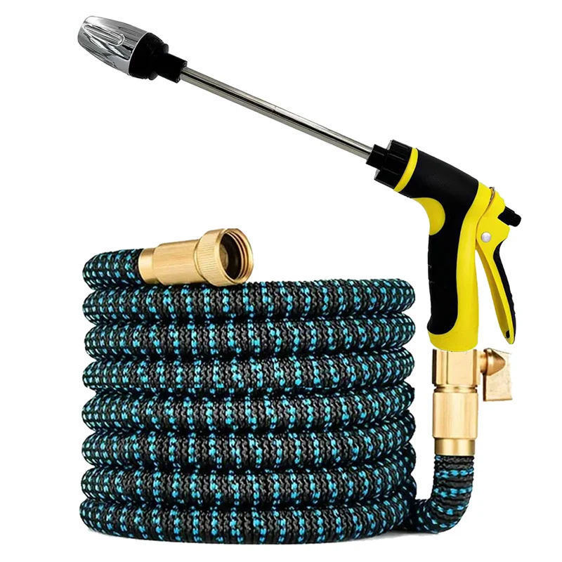 

Расширяемый волшебный шланг, пистолет-распылитель высокого давления, быстроразъемное соединение, портативная мойка автомобиля, регулируемый инструмент для полива сада