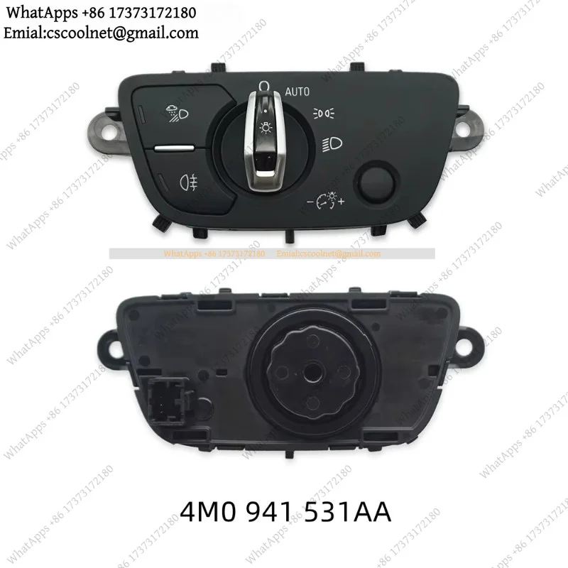 JS01 Car Light Switch for A4 A5 Q5 Q7 4M0941531AA Headlight Switch 4M0941531P 531AB with HUD Switch 4M0941531AA