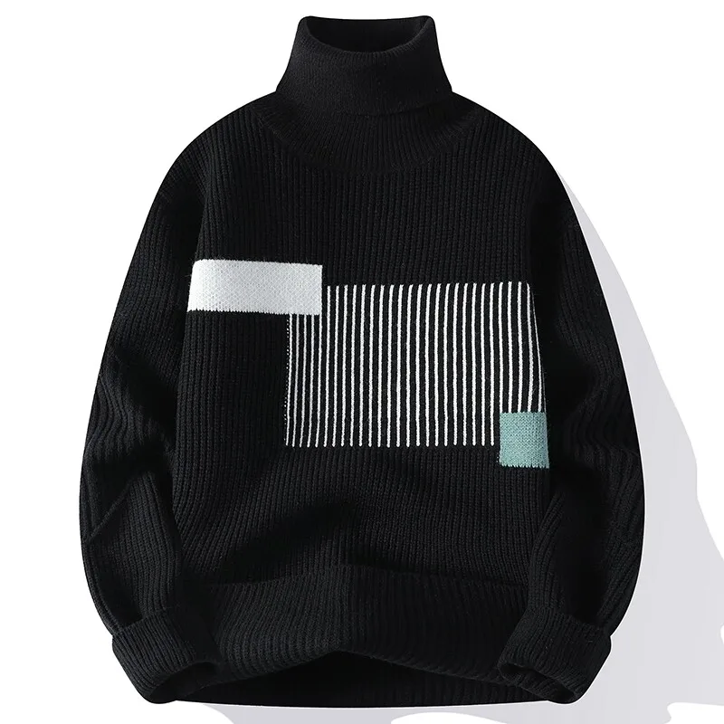 2024 winter new arrival korean style thicken mens warm sweater men fashion turtleneck sweaters Men's wool pullovers male M-4XL