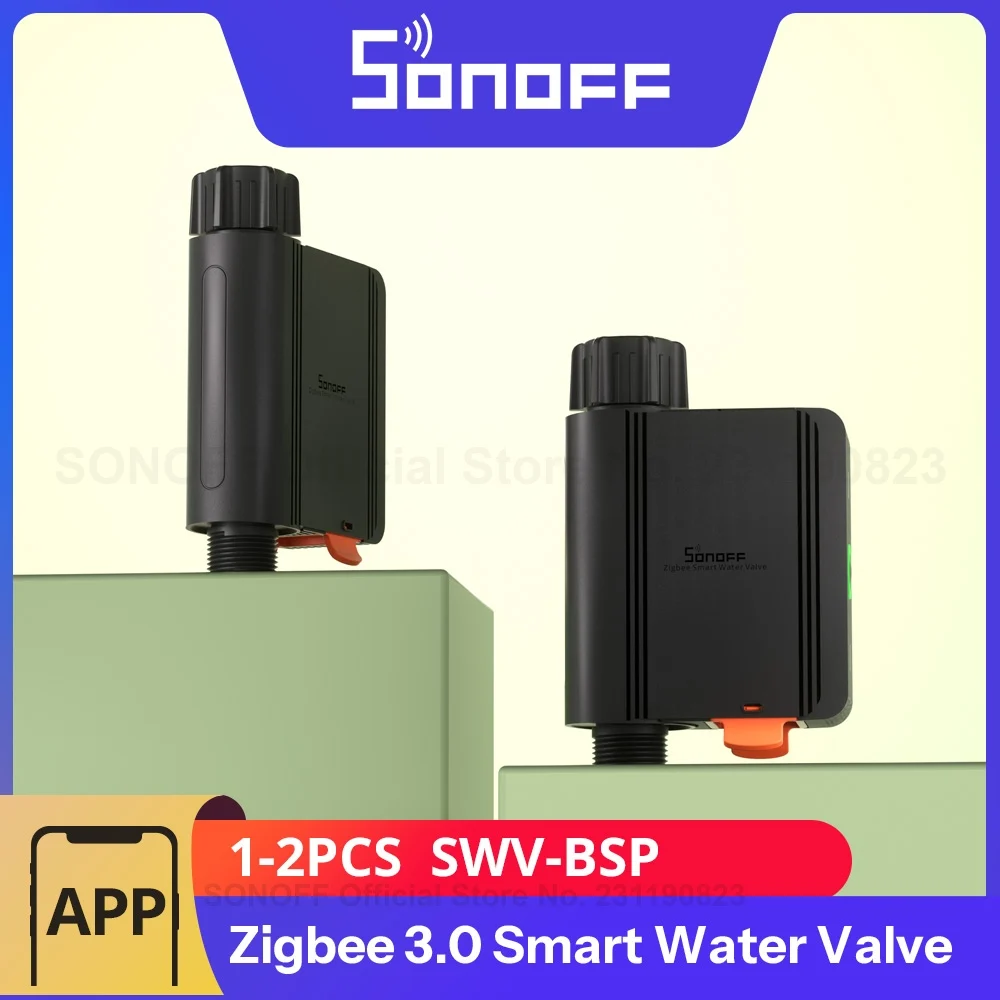 

Умный водяной клапан SONOFF SWV-BSP Zigbee3.0, 1-2 шт., IP55, автоматическая система орошения, подходит для Великобритании, Европы или большинства стран