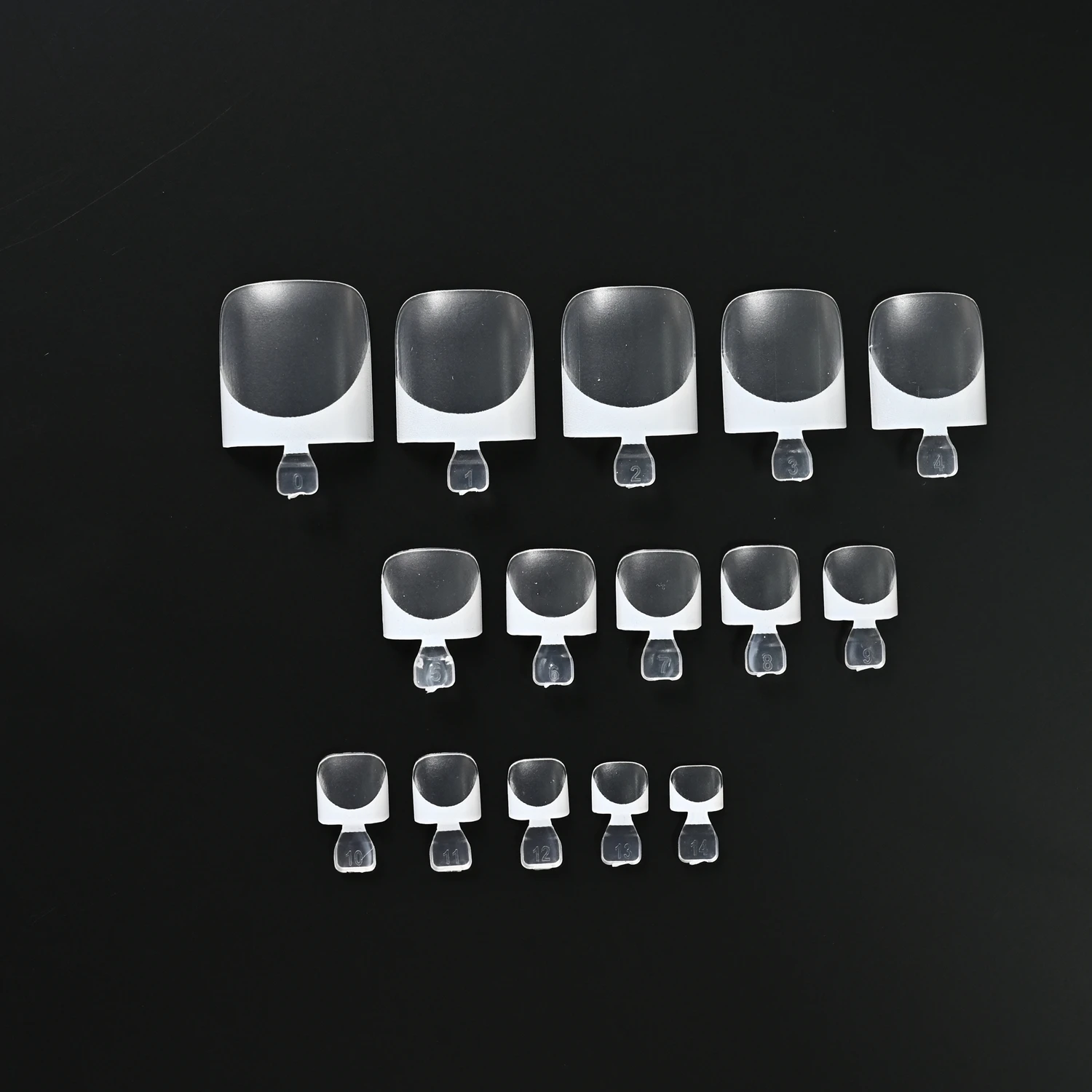 150Pcs 15Sizes Clear French Press On Toenails Short Square Fake Toe Nails White Edge Design Summer Beach Daily False Foot Tips 1 view 6