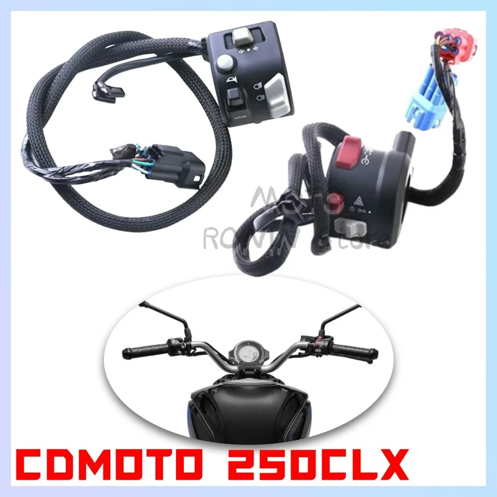 New For CFMOTO CLX250 250 CLX Original motorcycle left and right handle switch handle start horn ignition headlight turn switch