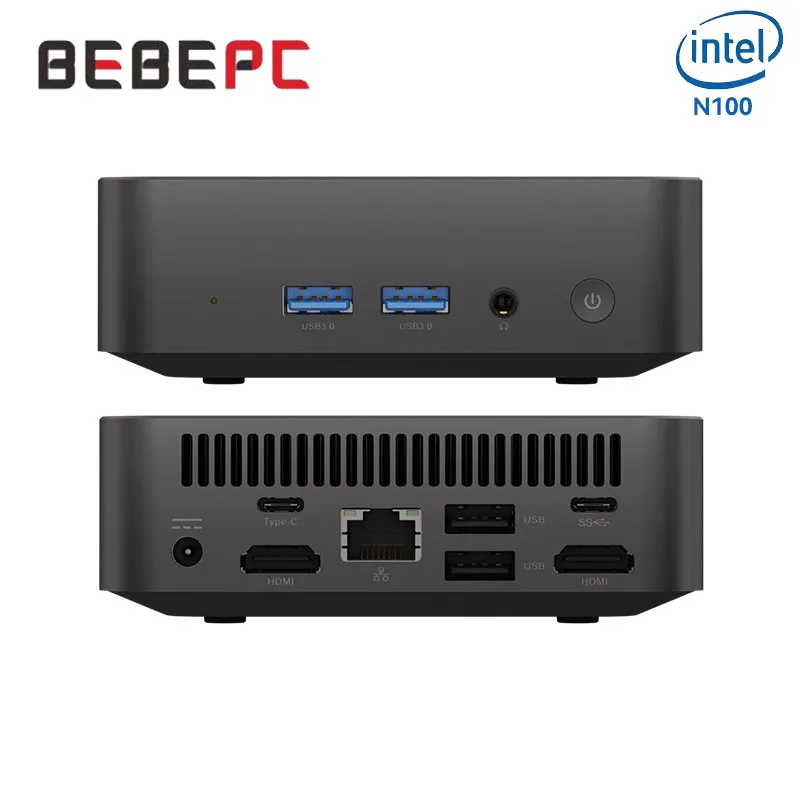 Портативный мини-ПК BEBEPC с поддержкой N100 1xDDR4 M