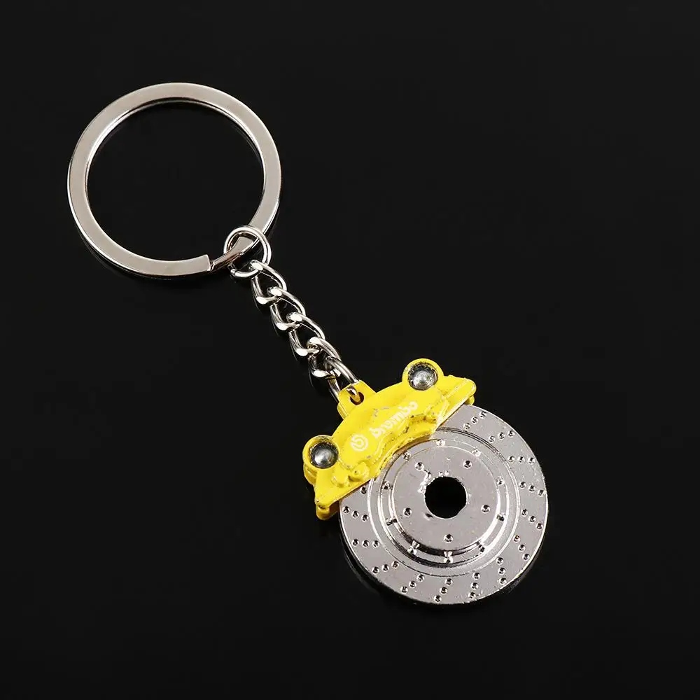 Gift Trinket Pendant Bag Pendant Anti-lost Brake Disc Keychains Waist Key Ring Wheel Caliper Keyrings Disc Brake Key Chain