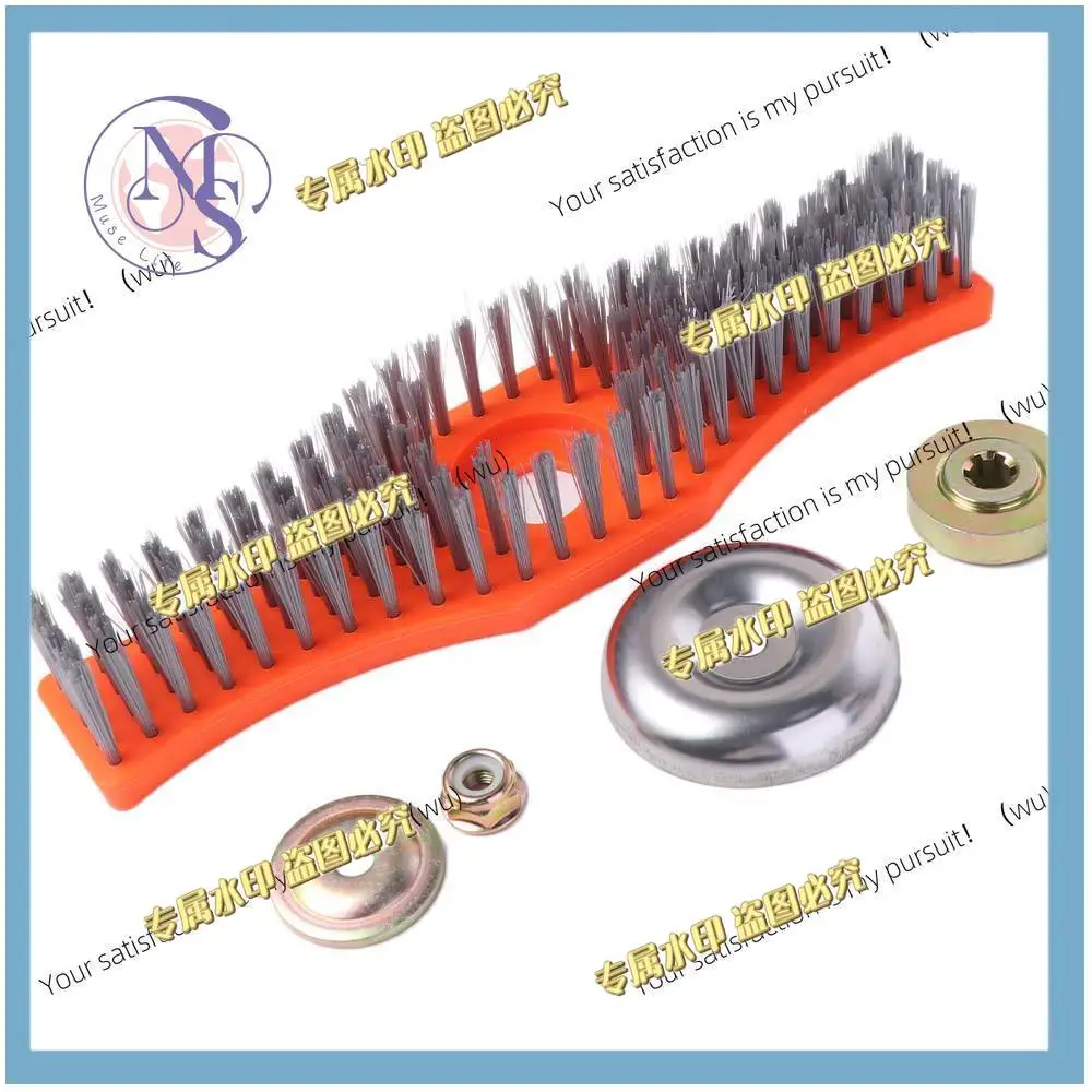 New Wear-Resistant Polyester Cleaning Brush High-Efficiency Loose Soil Garden Tool Adjustable Handle Wire Brush Soil Adjustment