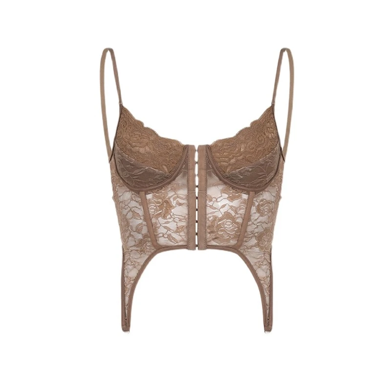 

Сексуальный кружевной жилет с цветочным ремнем на крючках, женская одежда очень большого размера, цельный комплект, весна-осень-зима-лето