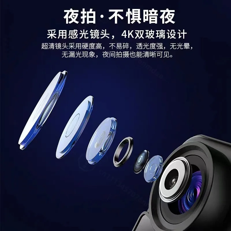 Handheld 4K Panoramic Action Camera Long Endurance Cycling Recorder Portable Outdoor Video Cam Holiday Gift