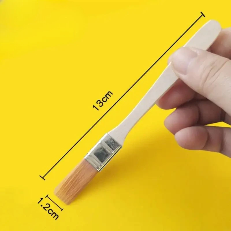 

3pcs Wooden Handle Brush with Nylon Bristles Durable Soldering Flux Paste Residue Remover for PCB Keyboard and Electronics Clean