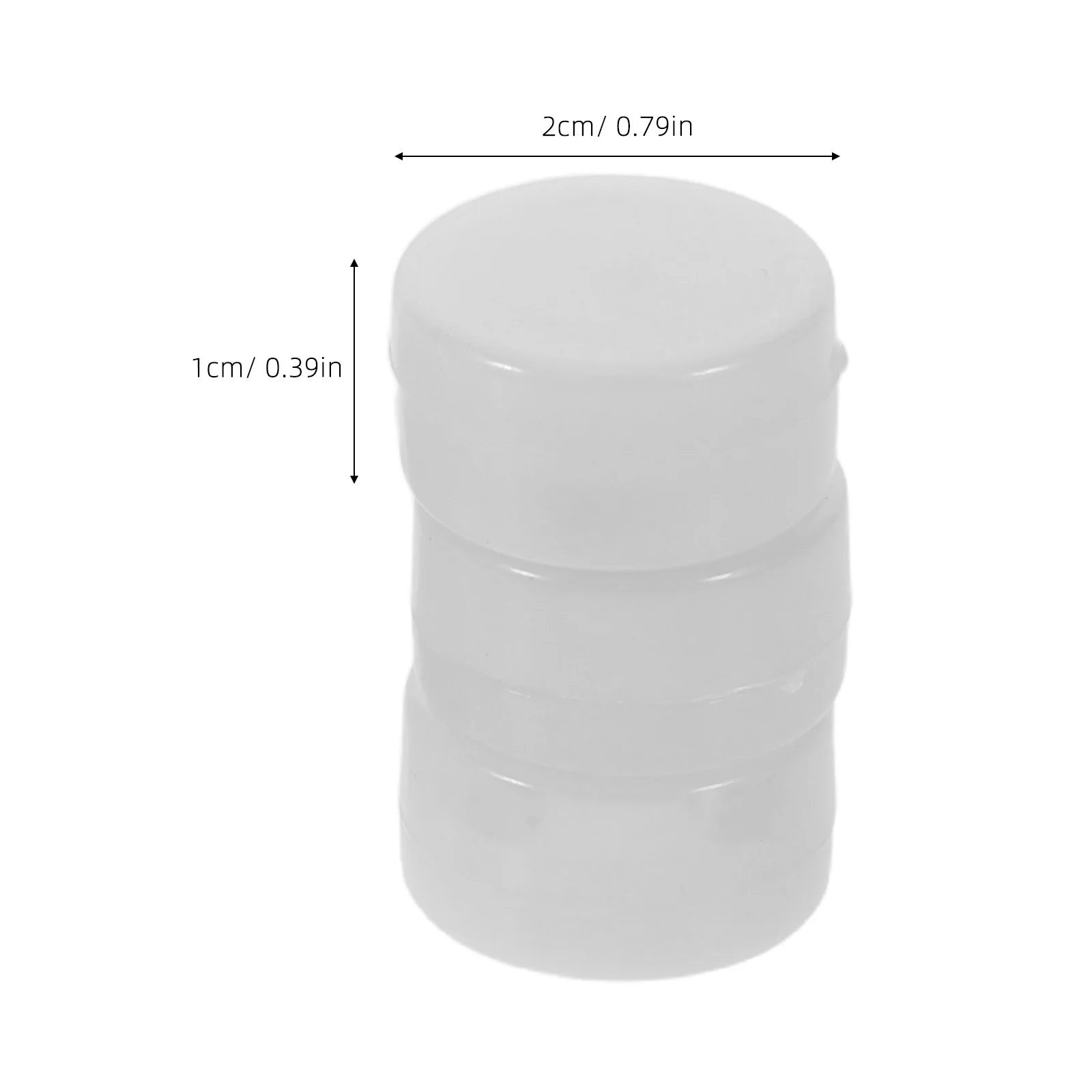 Inserts de hochet pour projets de bébé au Crochet, boules en plastique blanches sûres pour le développement sensoriel des nouveau-nés et des nourrissons, 20 pièces