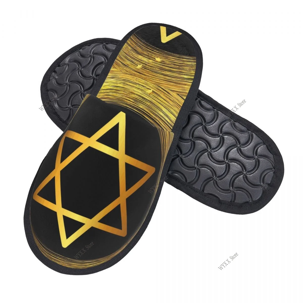 الرجال النساء أفخم شبشب منزل علم إسرائيل ديفيد ستار أحذية ناعمة دافئة المنزل الأحذية الخريف الشتاء #2