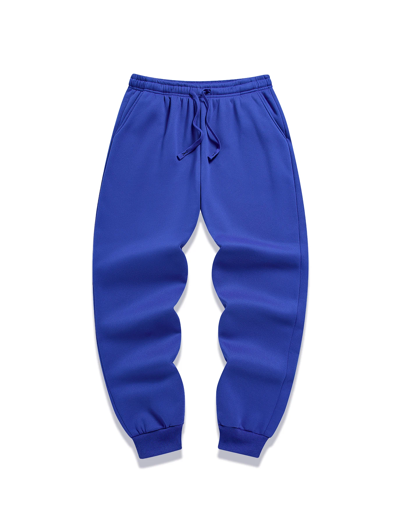 Autumn Winter Warm Fleece Pants Men Fitness Jogging Sweatpants Male Solid Color Casual Long Pants Daily Unisex Workout Trousers