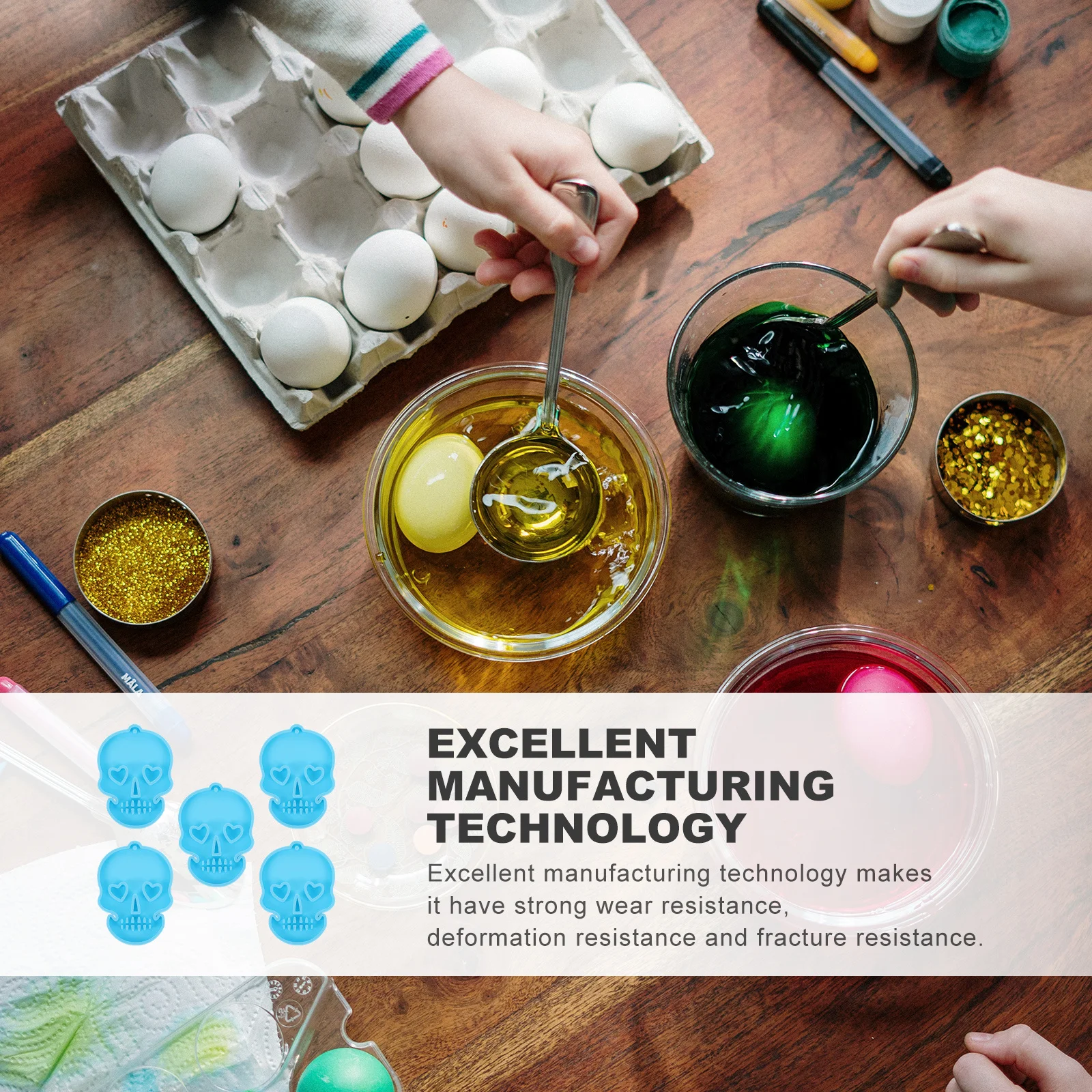 

5Pcs Pendant Resin Epoxy Molds Silicone Keychain Pendant Molds DIY Craft Making Tools Set DIY Silicone Mold Charm Decor Mold