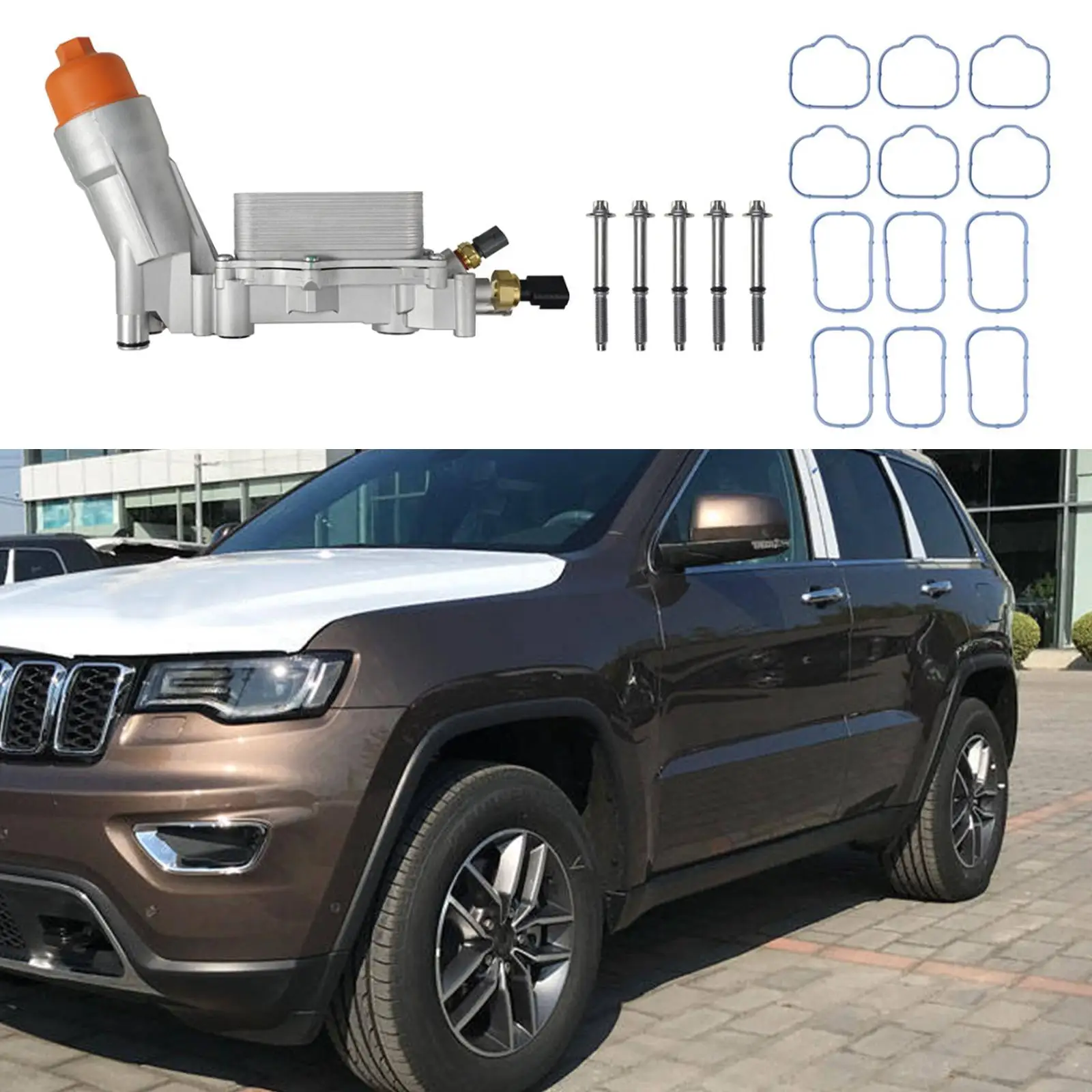 

Серебристый корпус масляного фильтра для автомобилей Jeep, Chrysler, Dodge (68105583AE, 68105583AF) – Запчасти для двигателя автомобиля
