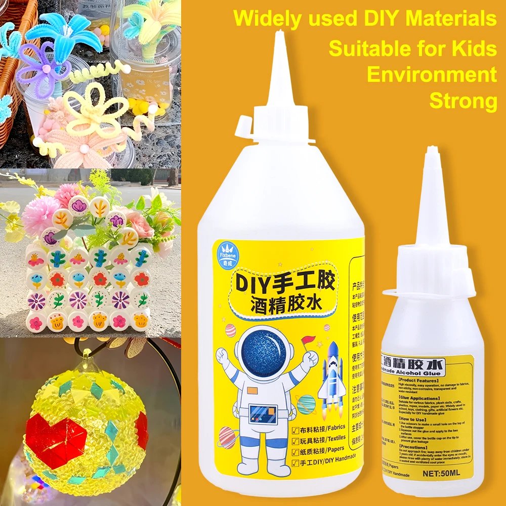 transparent-glue-alcohol-adhesive-vinyl-quick-dry-flower-decor-diy-craft-kids-toy-school-fabric-textile-wood-paper-card-making
