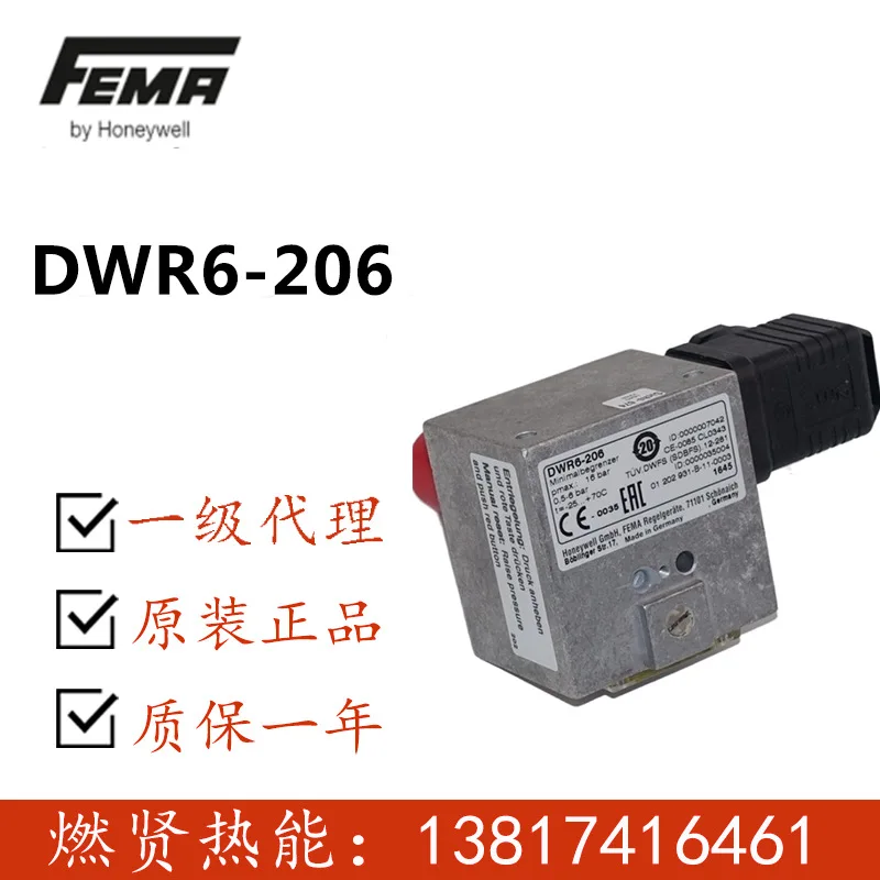 

Точечные 10 реле давления 2025 DWR6-206 FEMA от Honeywell, США