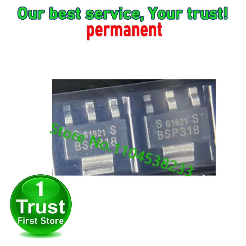BSP318SL6327 10PCS  BSP318S BSP373 BSP452 DMP6023LE-13 DMP6023 P6023 DSS60600MZ4-13 ZPS66  FZT651TA