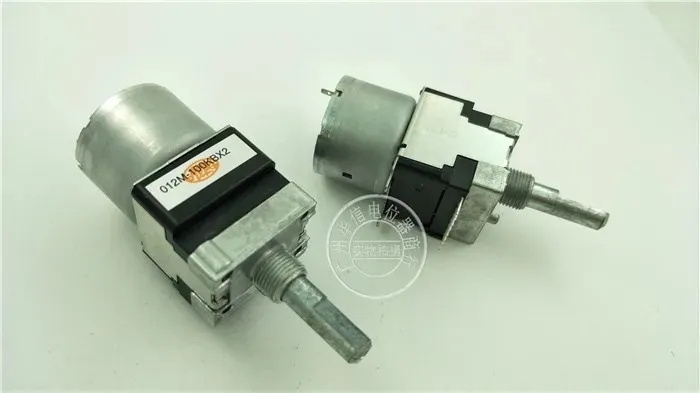 

Alps RK16812MG098 dual tap motor drive potentiometer B100K handle 25MMF