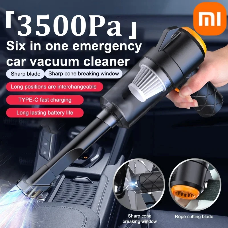 XIAOMI 6000pa Araba Elektrikli Süpürge Yüksek Güçlü Mini Şarj Çok Fonksiyonlu Üfleme Ve Emme El Araba Elektrikli Süpürge Yeni