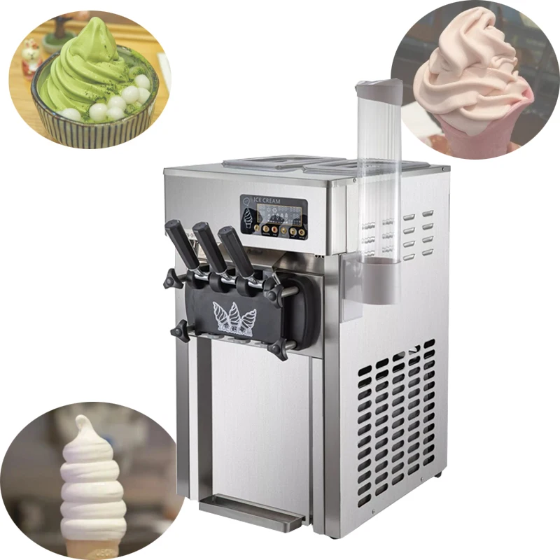 

1200W Soft Serve Ice Cream Machine Small Desktop Ice Cream Maker Machine 110V 220V