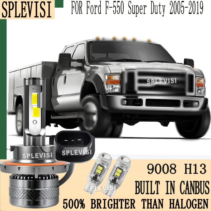 

Broader View in Night Fog 20000LM 6000KLED 9008 H13 Headlight For Ford F-550 Super Duty 2005 200 62007 2008 2009 2010 2011-2019