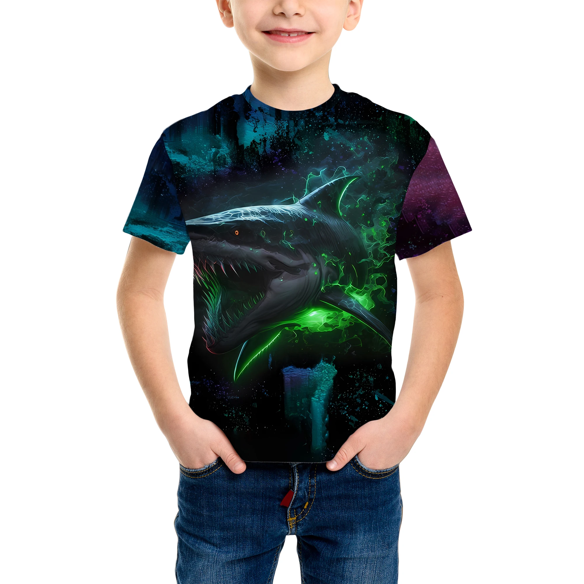 3D Shark Pattern Pr…