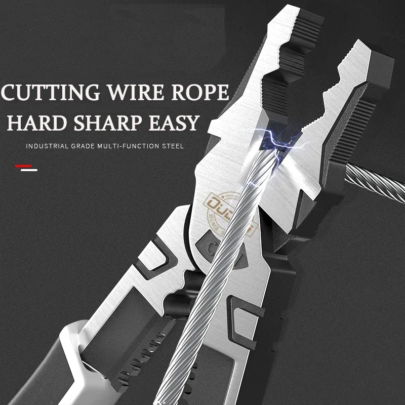 YLONGDAO Multifunctional Electrician Pliers Universal Hardware Tools Wire Stripper Cable Cutter Hand Terminal Crimping Hand Tool