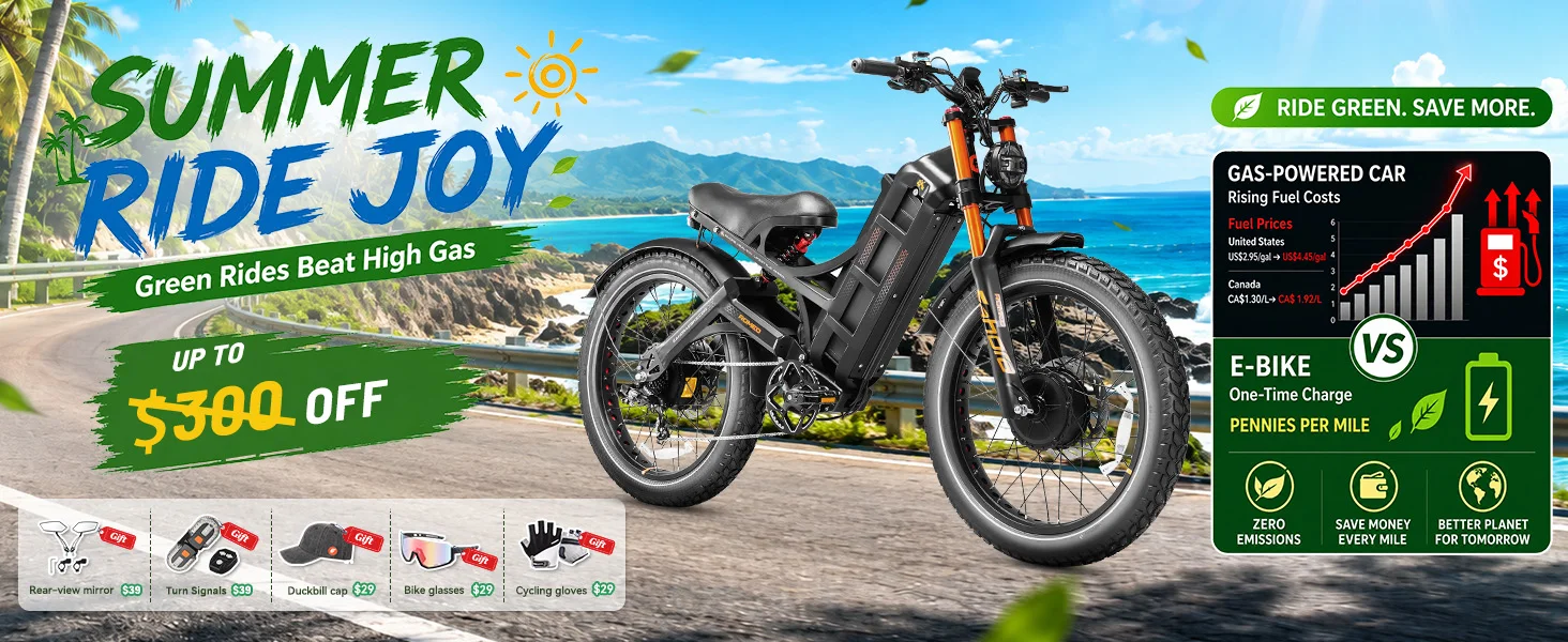 eAhora Romeo Pro II 2 Electric Bike for Adults 4000W Dual Motor Ebike 52V 70Ah long range e bike