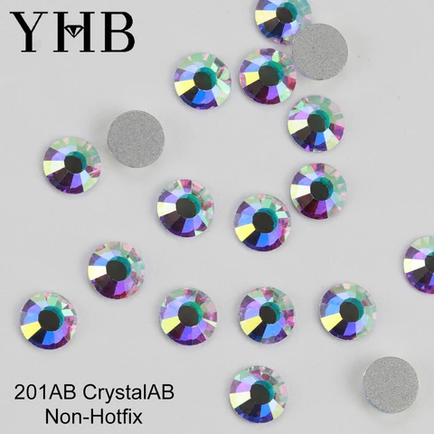 Стразы YHB 101-133 для декора: холодная фиксация, серебряная задняя часть