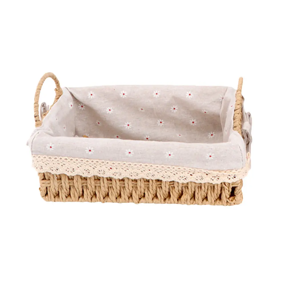 

1Pcs Woven Flower Basket Hand-Woven Natural Color Rustic Storage Basket Home Decorative Flower Holder for Farmhouse Minimalist