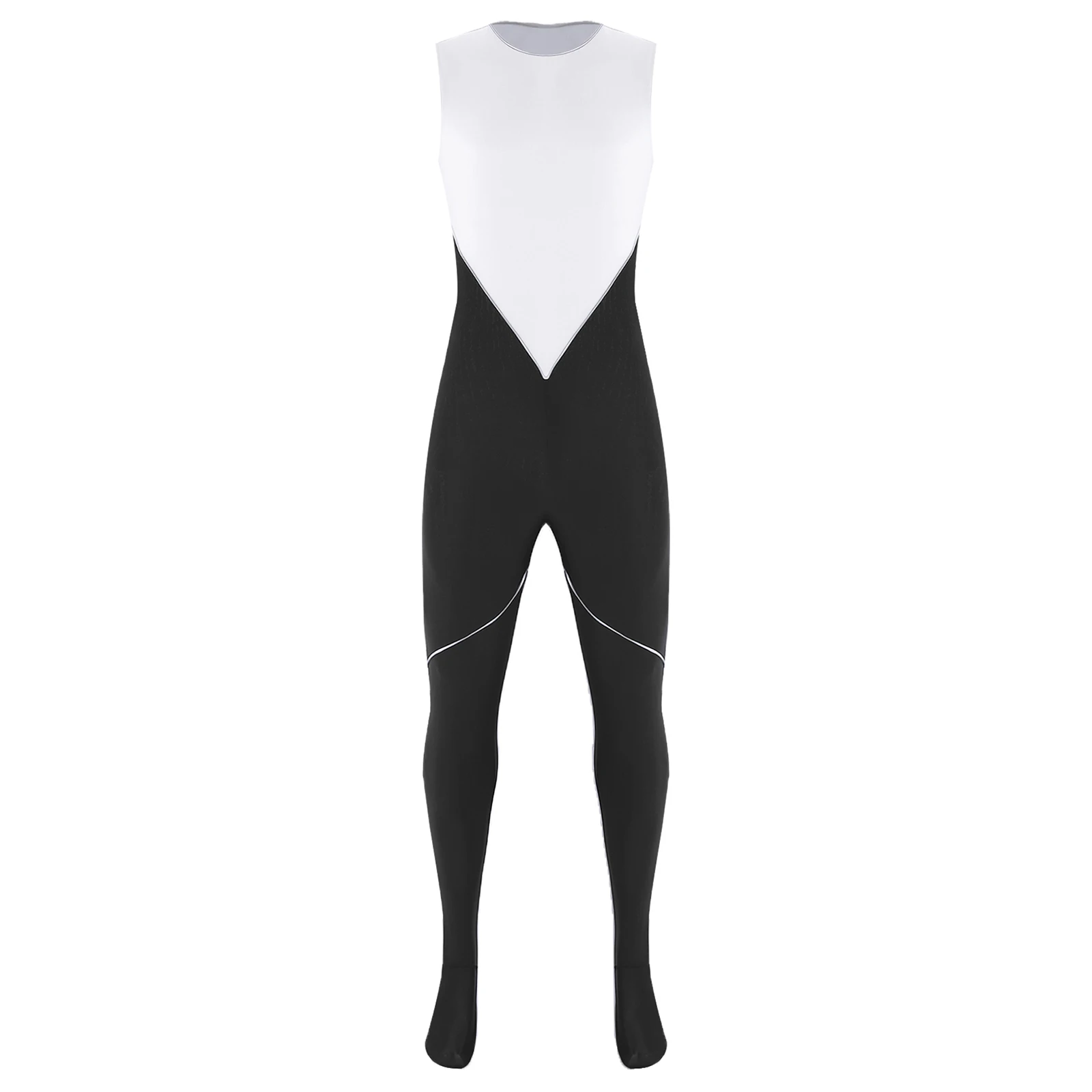 

Men Leotards Gymnastics Dance Costume Workout Wear Sleeveless Zipper Jumpsuit Full Body Yoga Leotards for Practice Performance