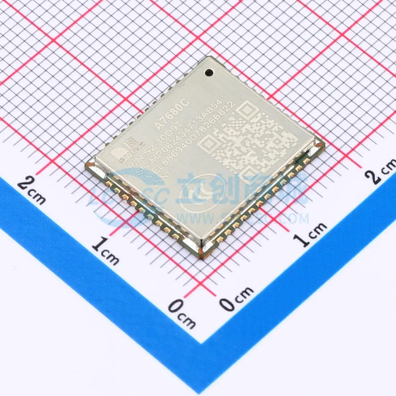 3 PCS SIMCOM A7680C-LNNY Cellular Module 3.4V-4.2V