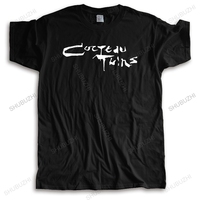 mens short sleeve t shirt Cocteau Twins TShirt New Tops Print Letters Loose cool tops for him plus size teeshirt Brand Clothing