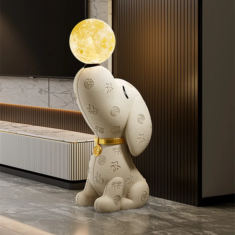 Living Room Resin Floor Lamps High-end Beagle Study Cafes TV Cabinets Sofasides Home Decorations Housewarming Gifts Table Lights
