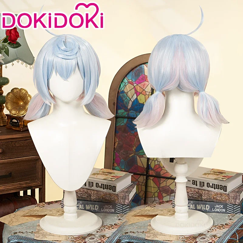 

В НАЛИЧИИ Парик Sigewinne Game Genshin Impact Косплей DokiDoki Fontaine Sigewinne Женский Симпатичный Розовый Синий Короткие Волосы Бесплатная Кепка Для Парика