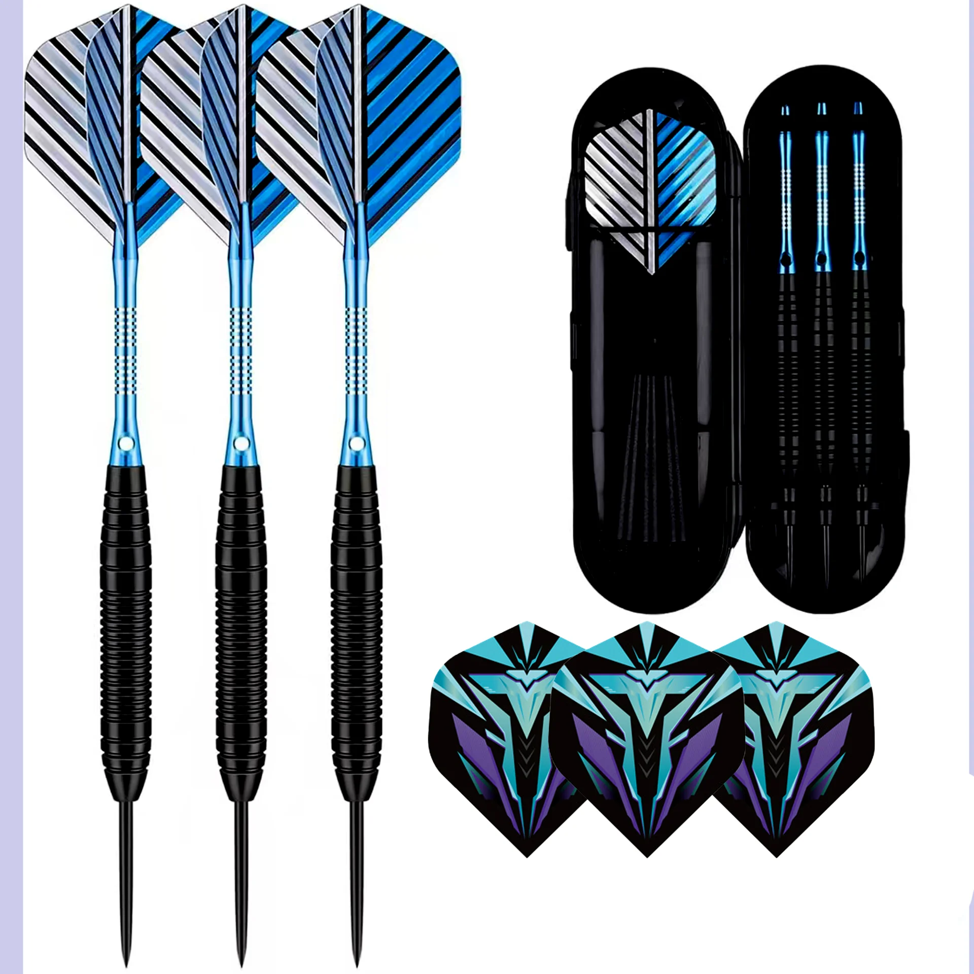 

Professional 22G Steel Needle Dart Sports Outdoor Entertainment Game Toys+3pcs Dart Flights for Dart Beginners