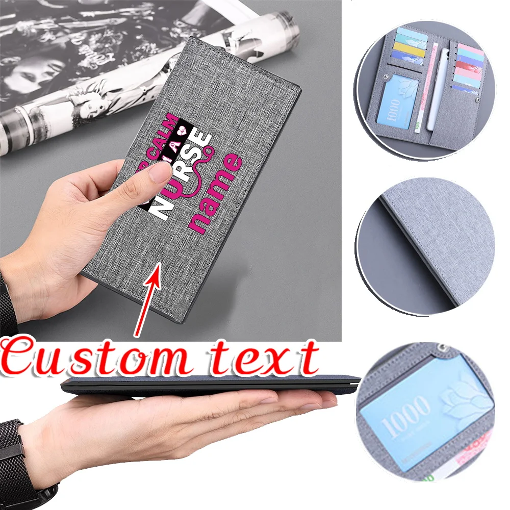 

Персонализированный индивидуальный кошелек с именем, высокое качество, складной зажим для денег, чехол для кредитных карт, модный кошелек, простые женские кошельки