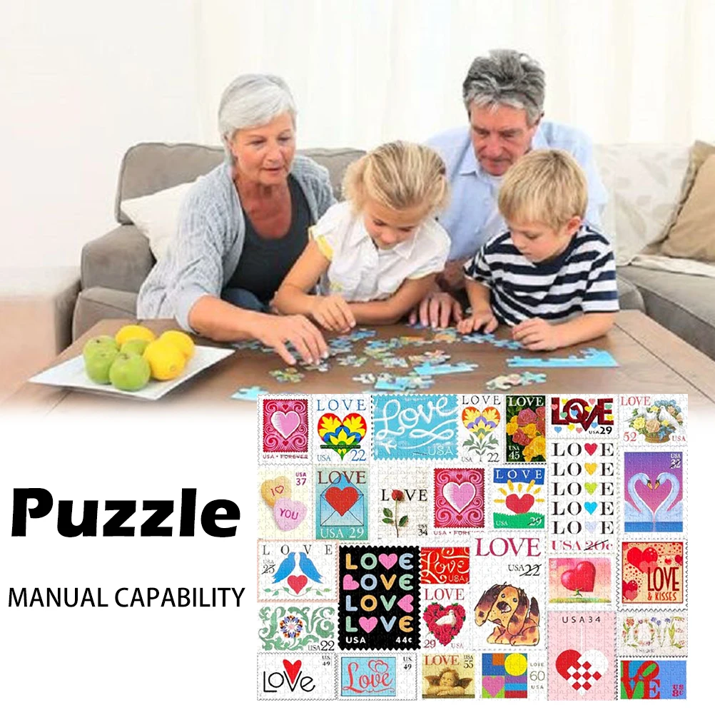 أحجية الصور المقطوعة، طوابع الحب، أحجية الصور المقطوعة، لعبة ألغاز تمرين الدماغ للزوجين، طوابع الحب، أحجية الصور المقطوعة