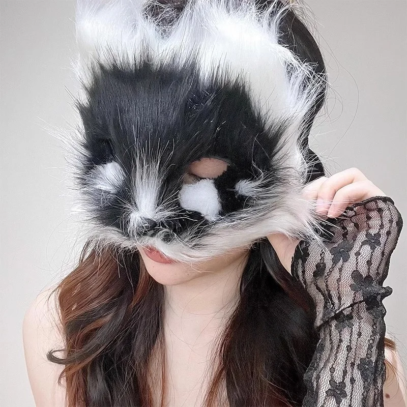 مثير أفخم الثعلب قناع نصف الوجه ماكياج القط الوجه تأثيري الدعامة قناع زي Accesshalloween حزب ملهى ليلي مساء لوازم الحفلات