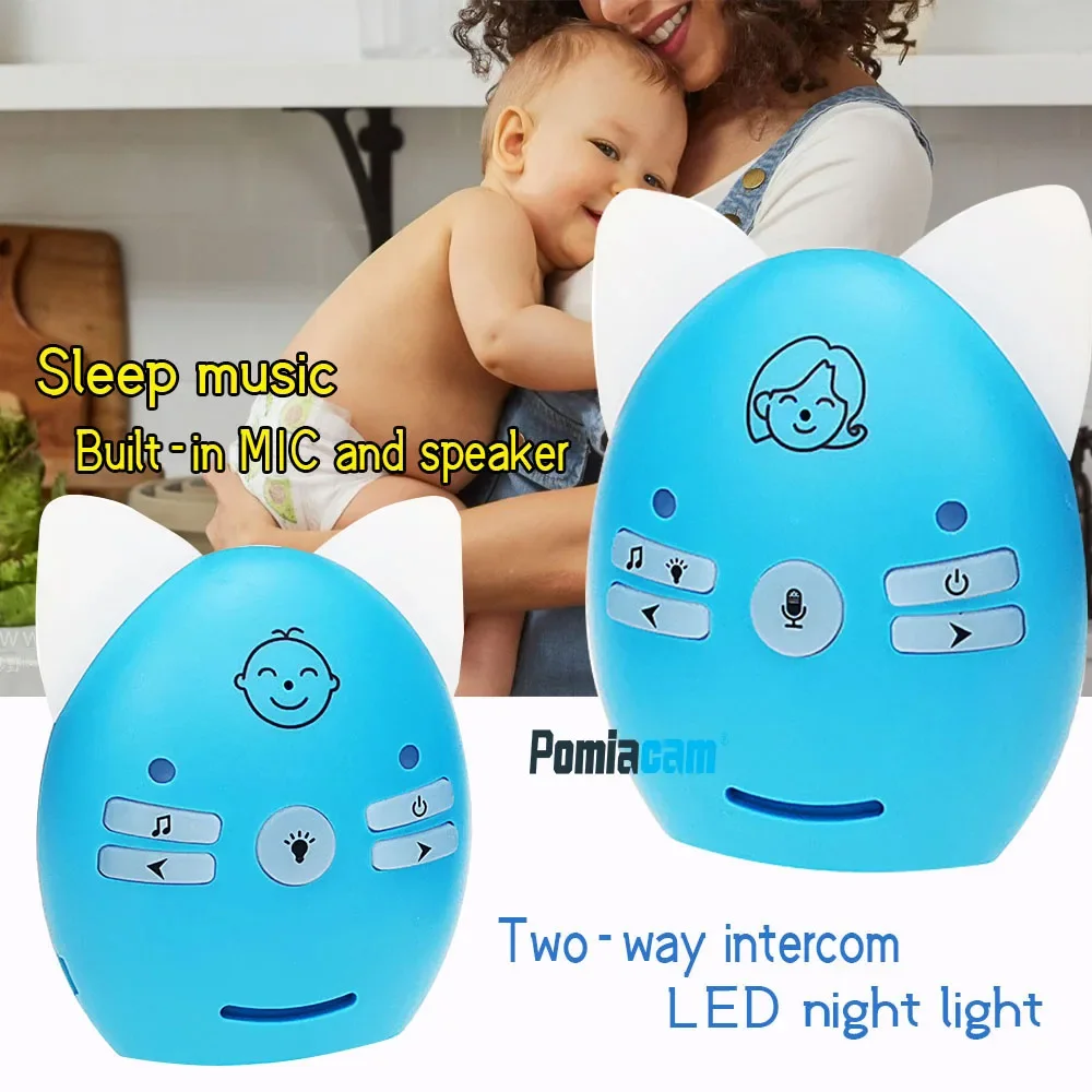 

Baby-monitor Portable Baby Sitter 2.4GHz No-WIFI Baby Monitor Audio Digital Voice Broadcast Double Talk Walkie-talkie for Baby