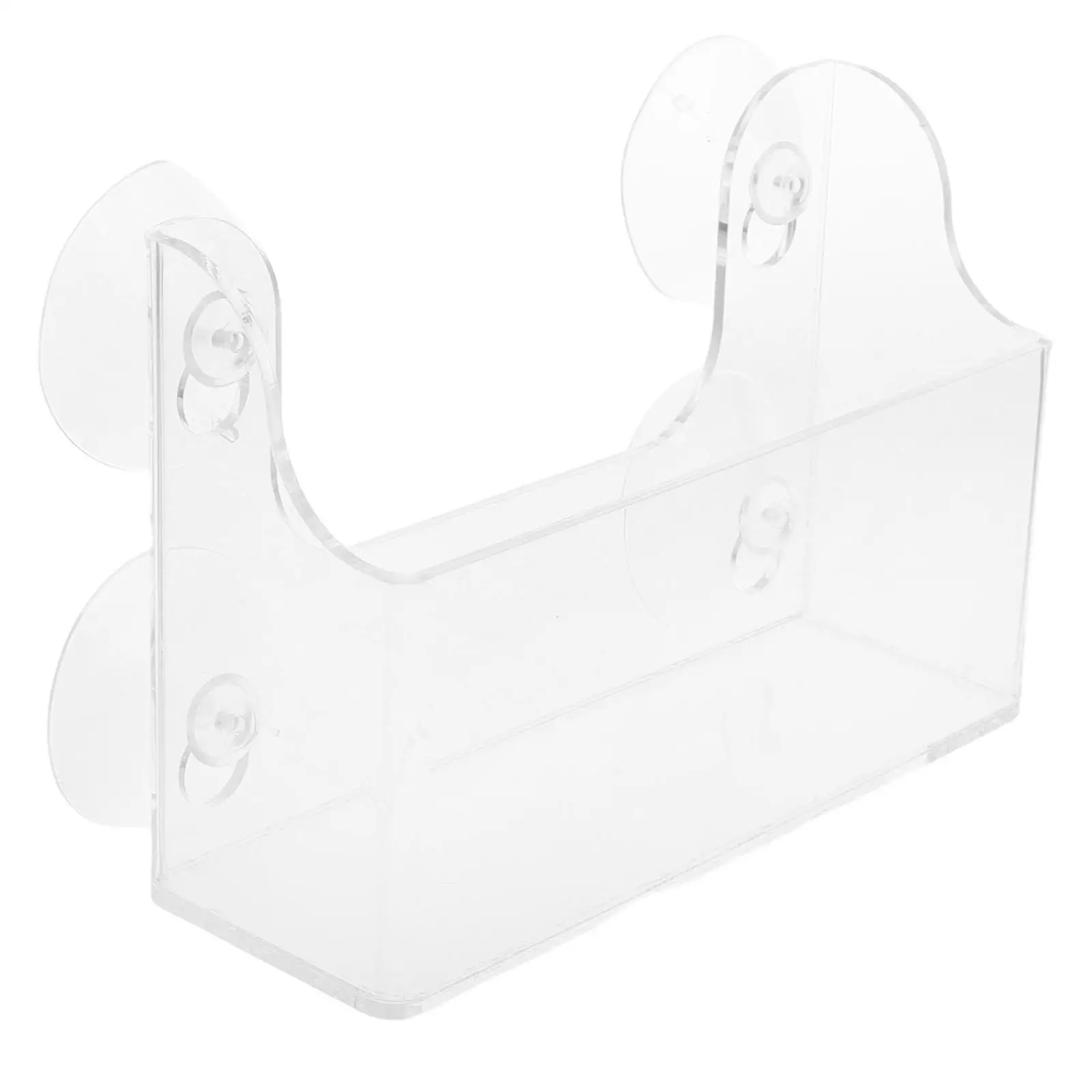

Refrigerator Door Rack Suction Cup Organizer Shelf Acrylic Paper Towel Holder Removable Design Multifunctional Storage Chocolate