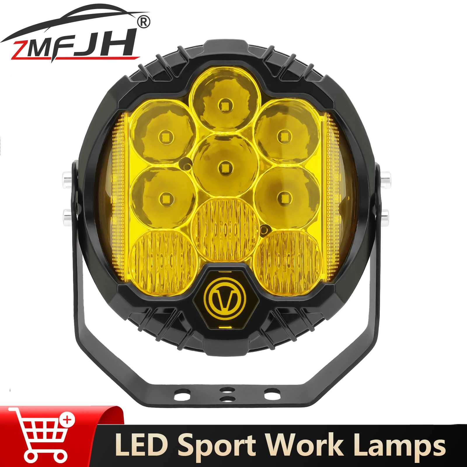 

7 inch Automobile LED Sport Work Lamps Car Motorcycle Driving Lamp Spotlight For Lada Offroad 4X4 Vehicle Auxiliary Lights