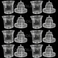 200 Uds Clip oculto en tornillos separadores acrílicos soporte de plástico para carteles publicitarios soporte de señalización de letras para instalar GF1498