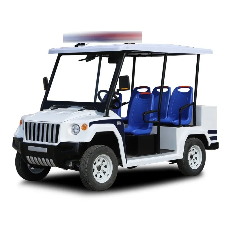 HM Electric Patrol Car 5 Seats 8 Seats Patrol Car Campus Property Security Road Security Battery Four Wheels Patrol Car