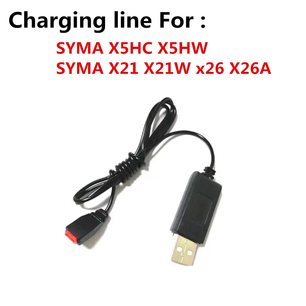 Concave shaped USB charging cable For SYMA X5HC X5HW  SYMA X21 X21W x26 X26A