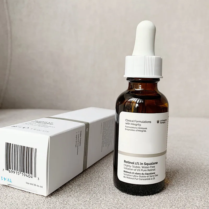 Retinol 1% In Squalane 30ml Highly-Stable Water-Free Solution  Anti-Aging Skin Care Essential Oil